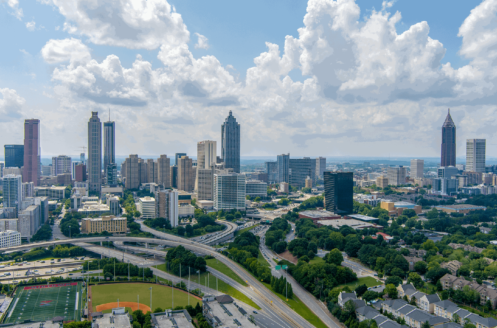 Downtown Atlanta skyline on a clear day
